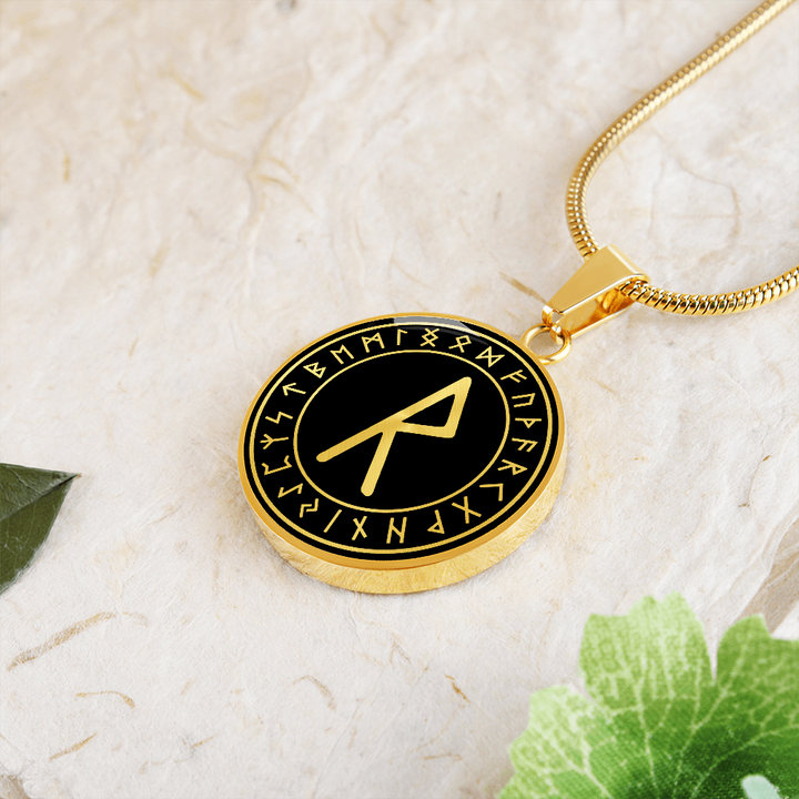 Raido Rune Viking Necklace