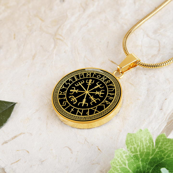 Vegvísir Viking Compass Necklace