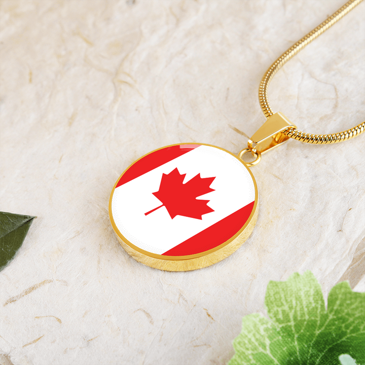 Canada Flag Pendant Necklace