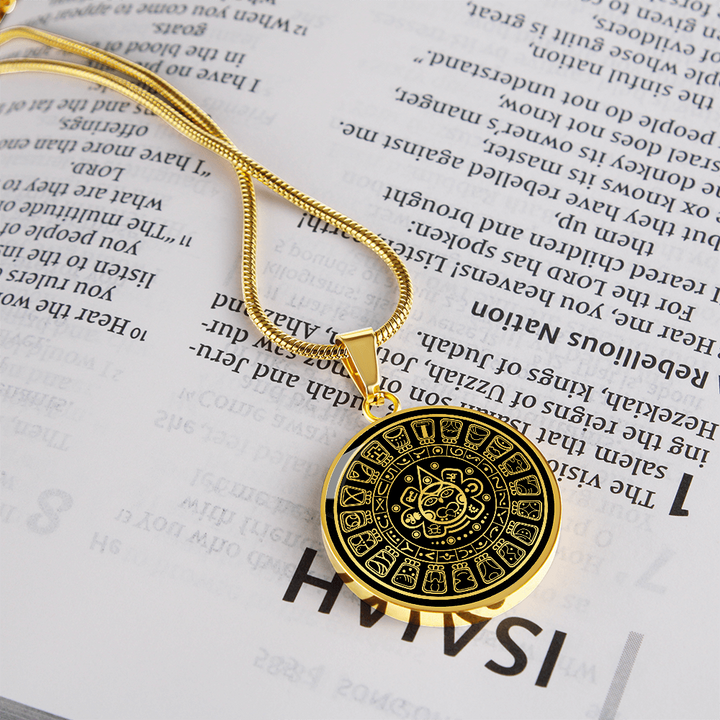 Mayan Calendar Necklace