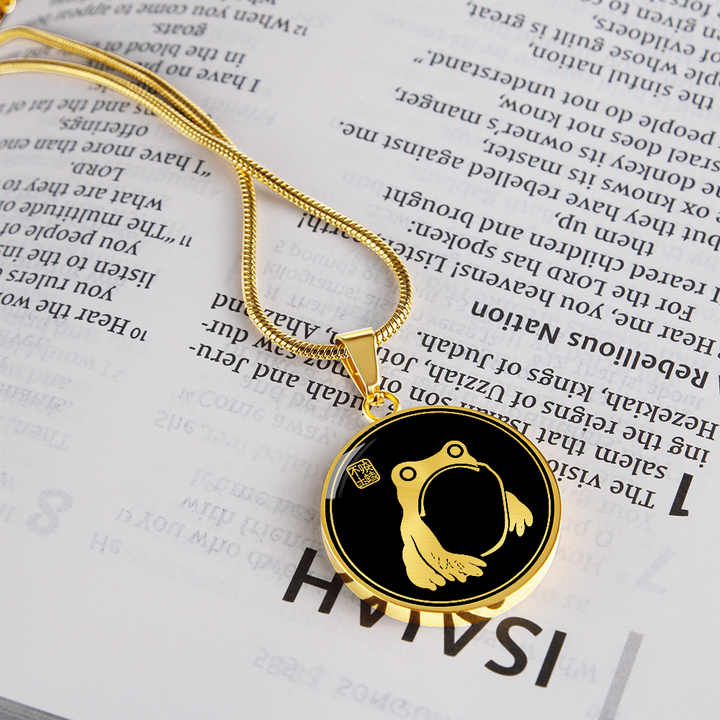 Golden Frog Spirit Necklace