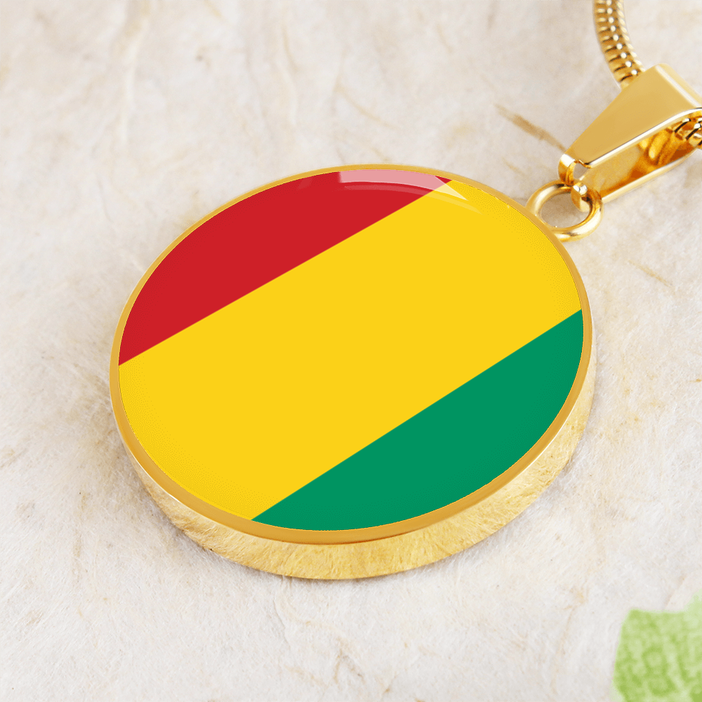 Guinea Flag Pendant Necklace