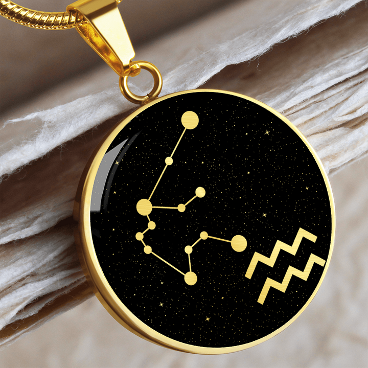Aquarius Zodiac Necklace