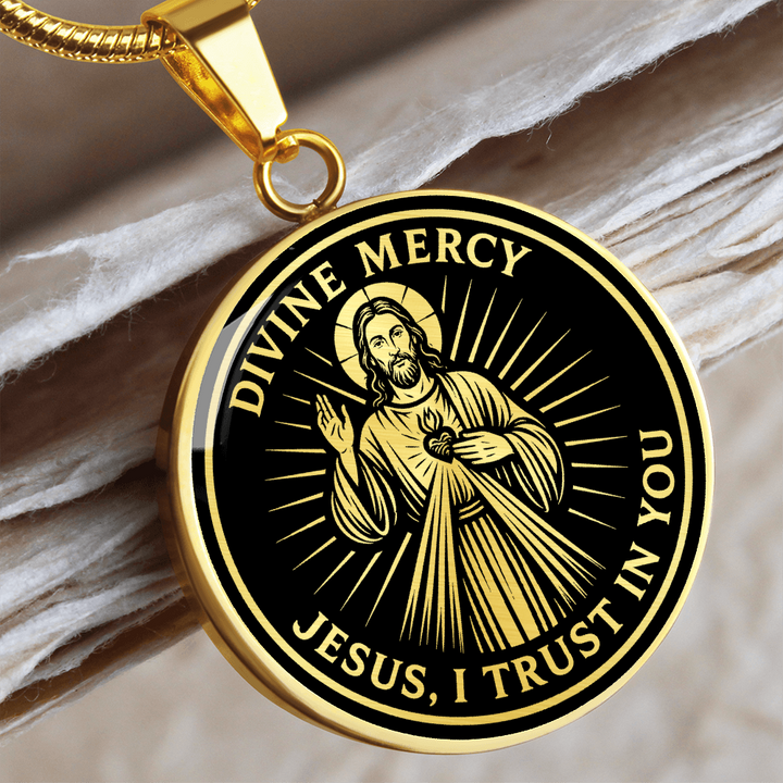 Divine Mercy Jesus Necklace