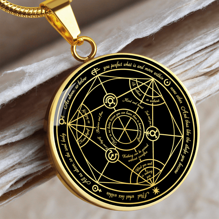 Sacred Geometry & Spiritual Wisdom Necklace