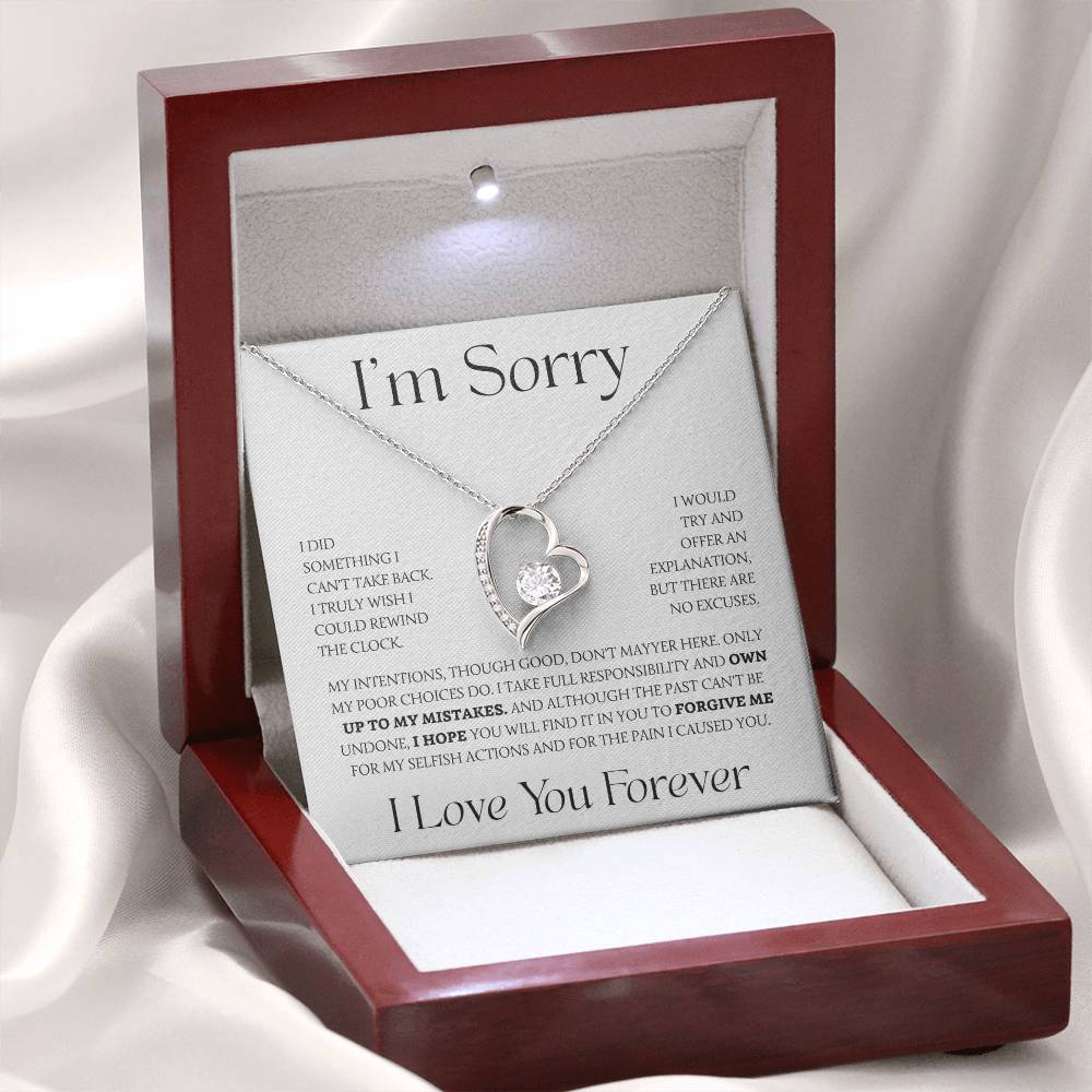 Apology Gift For Her - Heart Necklace