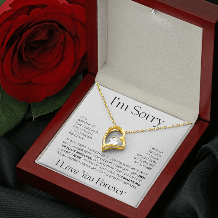 Apology Gift For Her - Heart Necklace