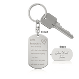 Personalized Little Reminders Keychain for Her