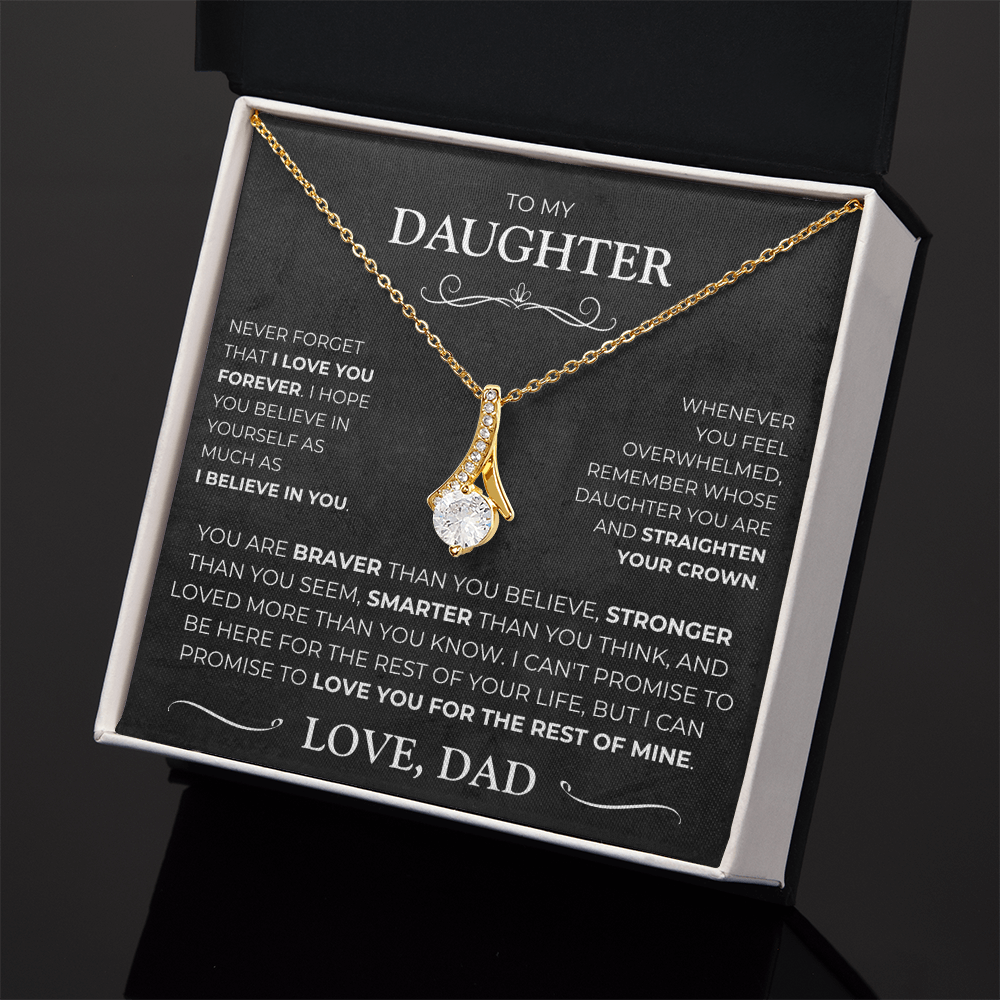 To My Daughter - Love Pendant Necklace