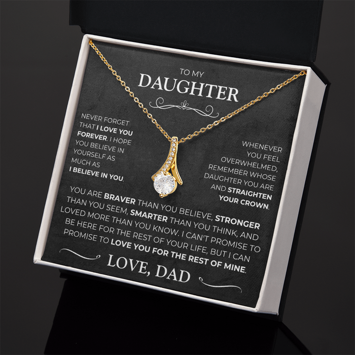 To My Daughter - Love Pendant Necklace