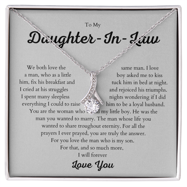 To My Daughter-In-Law  - Love Pendant Necklace