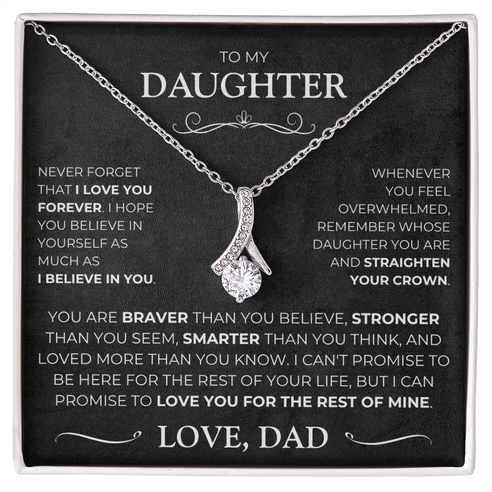 To My Daughter - Love Pendant Necklace