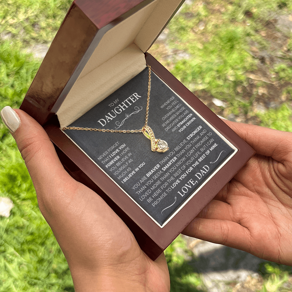 To My Daughter - Love Pendant Necklace