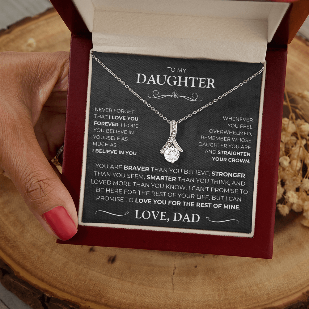 To My Daughter - Love Pendant Necklace