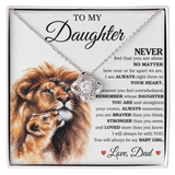 To My Daughter - Love Knot Necklace