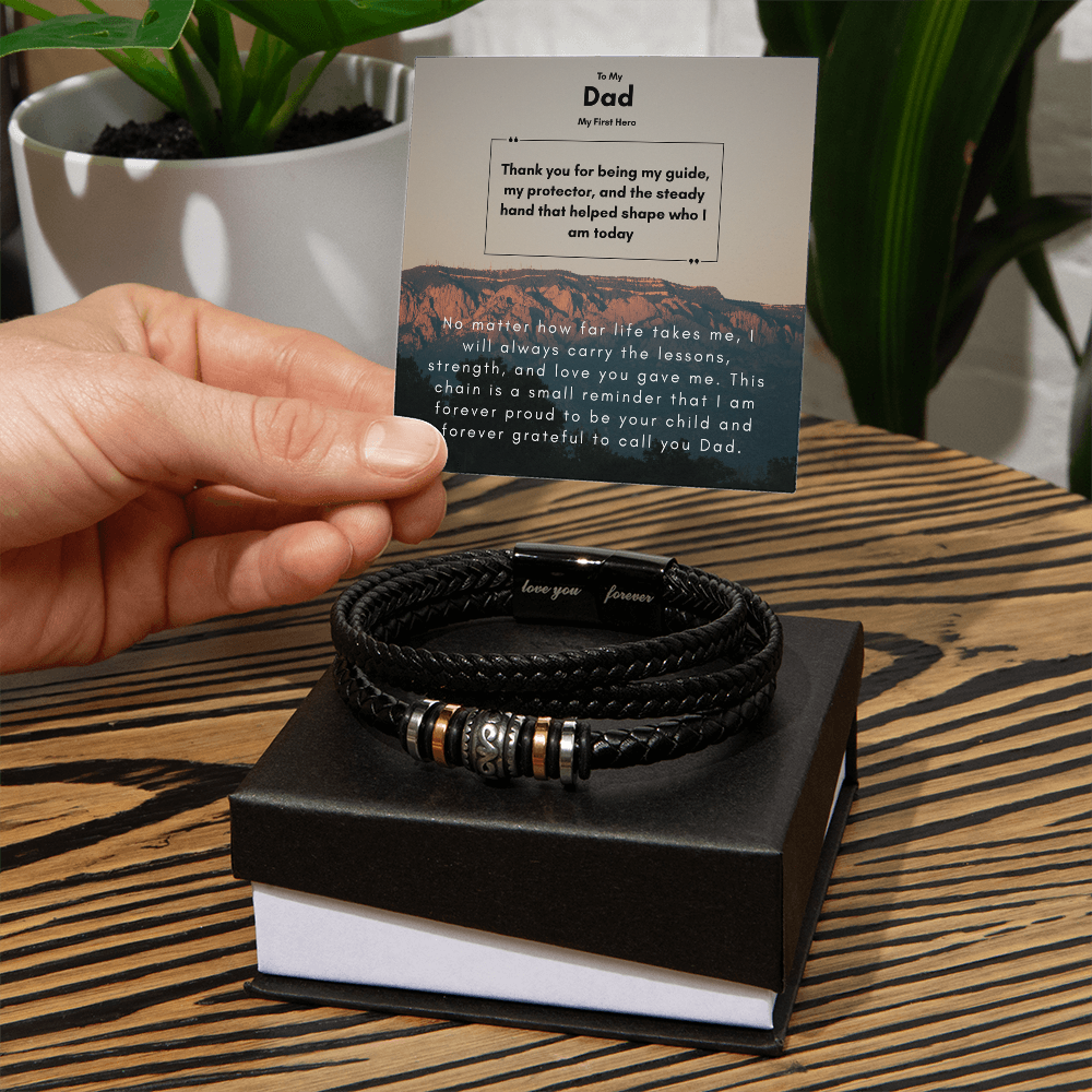To My Dad, My First Hero Bracelet