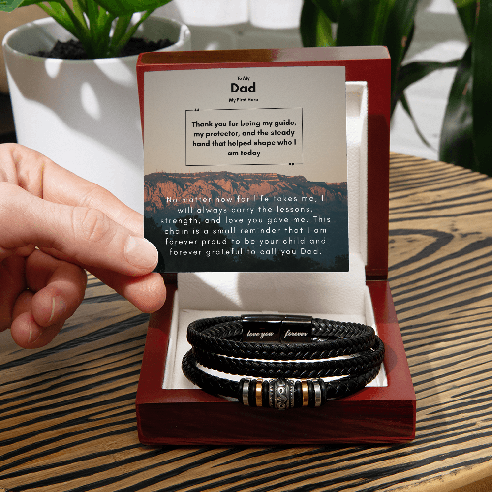 To My Dad, My First Hero Bracelet