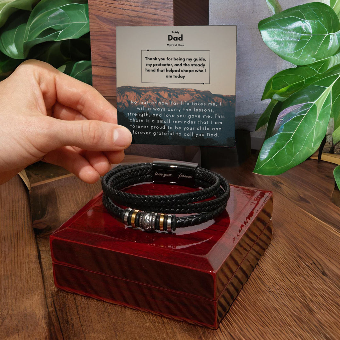 To My Dad, My First Hero Bracelet