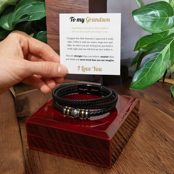 To My Grandson - Never Forget That I Love You - Bracelet