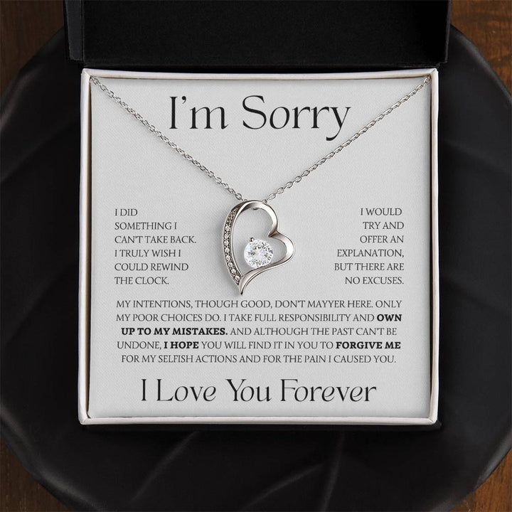 Apology Gift For Her - Heart Necklace